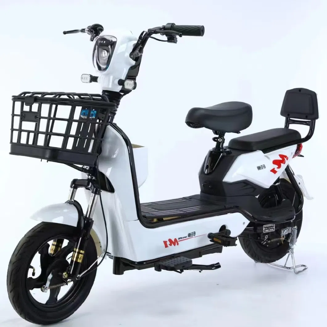 5% Discount 36V/48V/350W Motor Battery E Bike City Bicycle Scooter City Electric Riding with LED Light, Tubeless Tyre China Producing City Bike China Bicycle