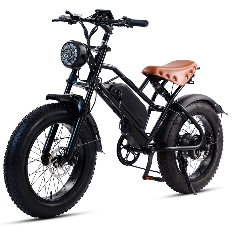 20 Inch Fat Tire Snowmobile Mountain off-Road Electric Scooter Scooter Help Bicycle Export Foreign Trade Manufacturers Wholesale
