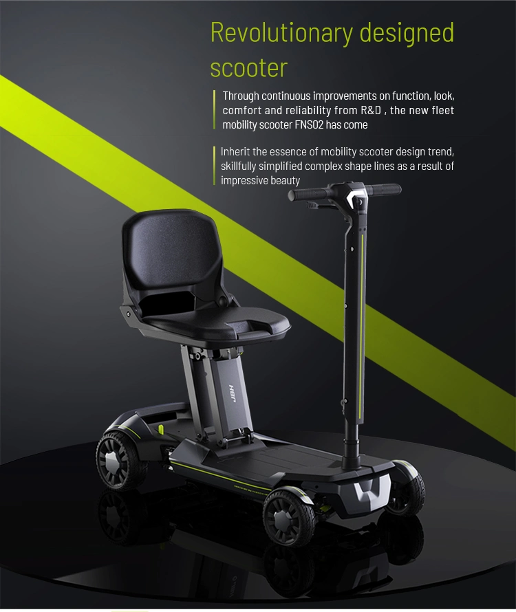 Mobile Controlled Function Foldable Automatic Smart Electric Wheelchair Portable Scooter