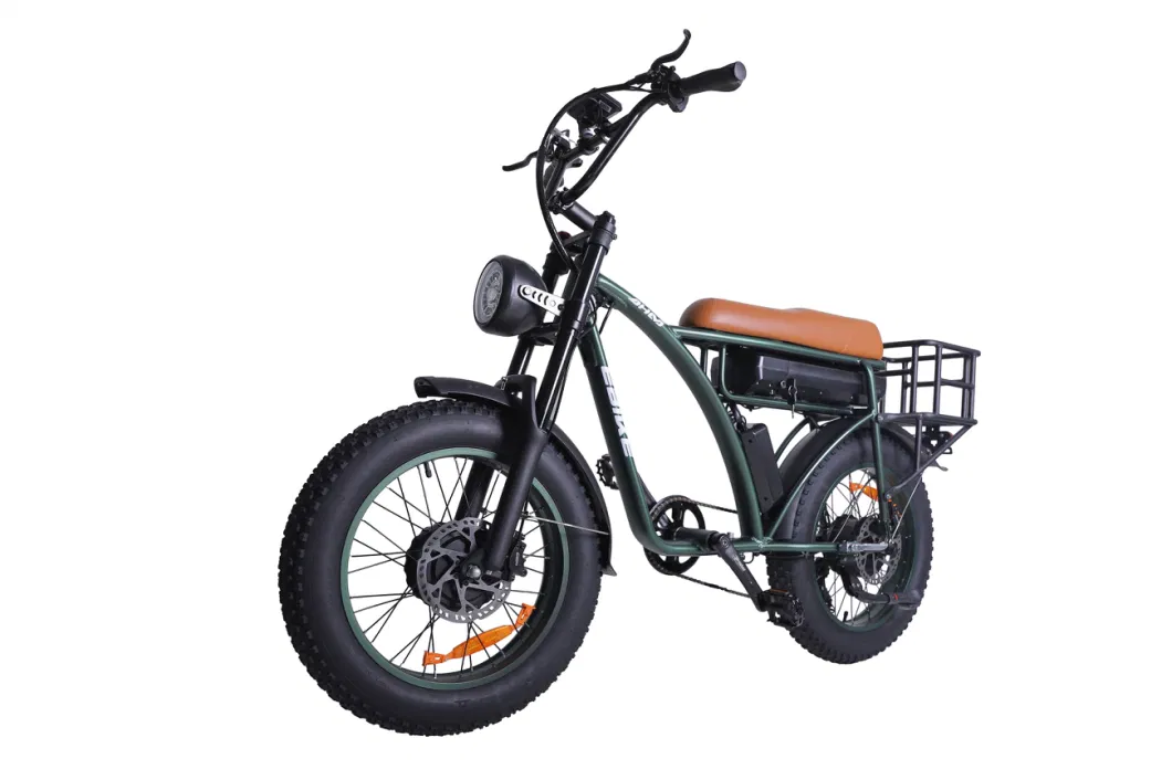 Giorrad Electric Bike Motorcycle Ebike with 1000W Brushless Motor 20&prime;&prime;x4.0 Fat Tire Cruiser E-Bike for Adults Chopper Style Electric Bicycle