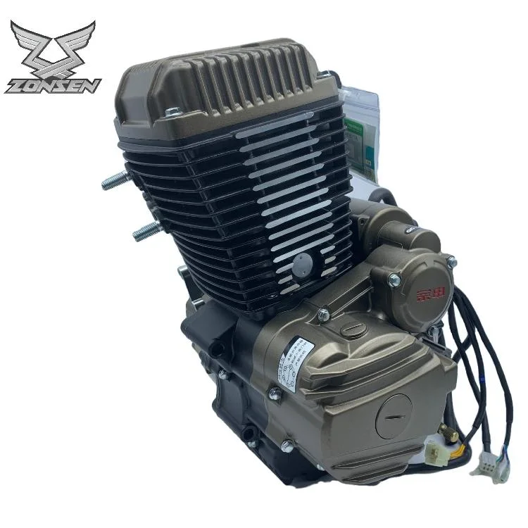 Motorcycle Zongshen 175cc Air Cooled Engine Assembly Cg175cc Tricycle Spare Parts 4-Stroke Electric Kick Start High Quality Engine