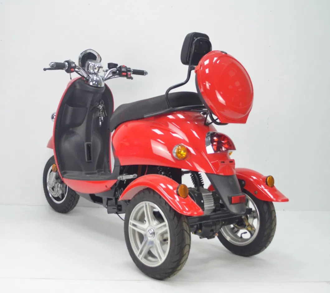 3 Wheels 650W Gear Motor Electric Scooter Tricycle with EEC Coc for Europe Market