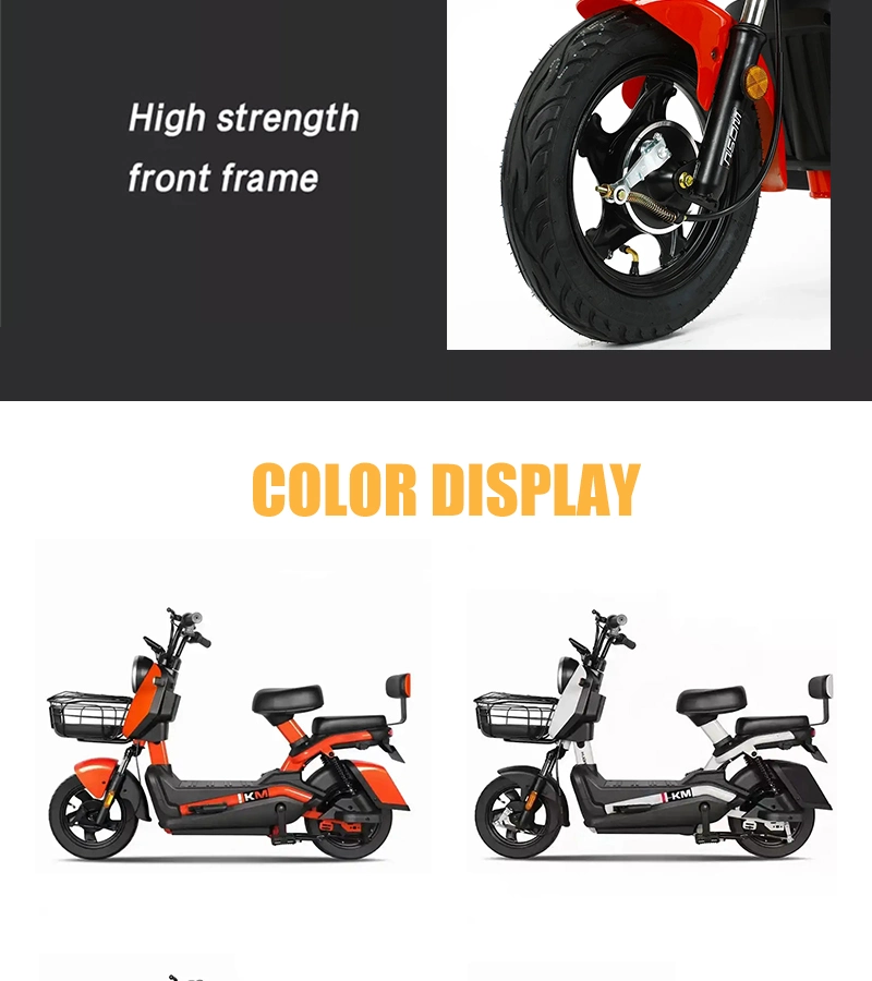 China New Type Electric Scooter 2 Seater 48V 350W/500W Electric City Bike EV Bike E Cycle Electric Bicycle Without Battery