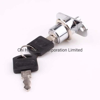 High Security Brass Cylinder and Zinc Alloy Housing Push Cam Lock for Furniture Lock