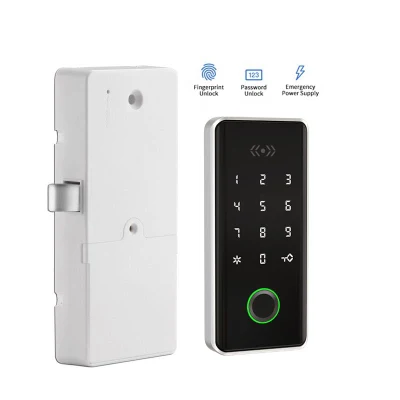  Portable Keyless Digital Electronic Smart Cabinet Lock with Fingerprint Reader