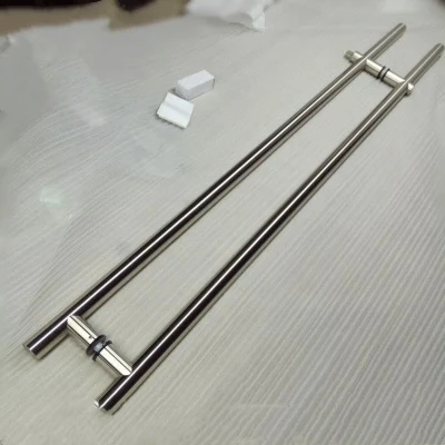  Glass Door Handle Lock 304 Stainless Steel Cabinet Handle Pulls and Hollow T Bar Handles