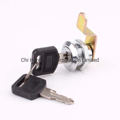High Security Brass Cylinder and Zinc Alloy Housing Push Cam Lock for Furniture Lock