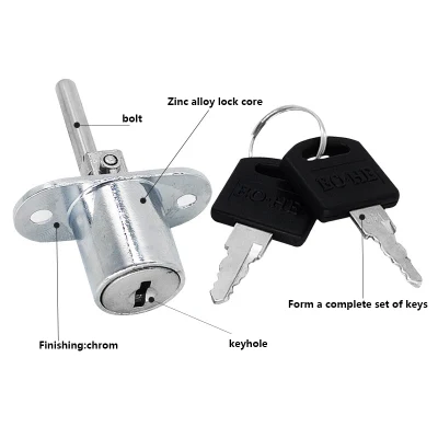  Various Key Lock Zinc Alloy Office Desk Drawer Lock Cabinet Drawer Lock