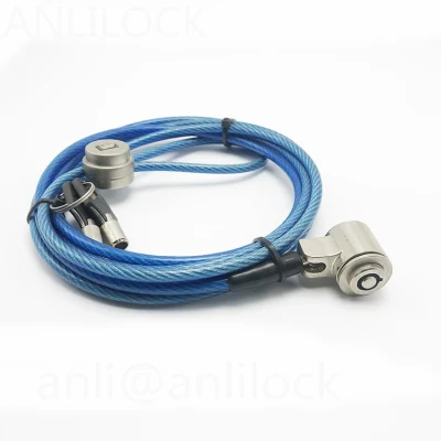 Notebook Cable Lock with Key High Quality Adjustable Keep safety Laptop Lock