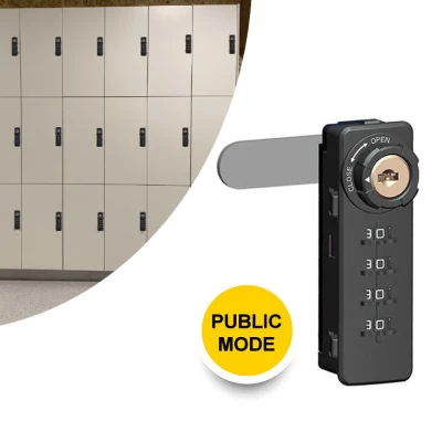  Plastic Black Public Mode Mechanical Master Key 4 Digits Password Combination Cabinet Cam Lock