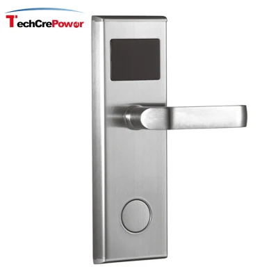  Security Stainless Steel Door handle Mortise Electronic Smart Key Card Hotel Door Lock
