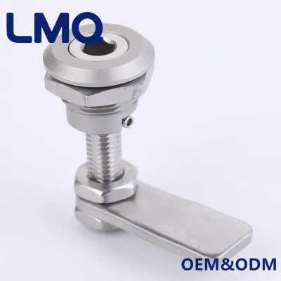 Stainless Steel Security Door Quarter Turn Latch Round Cabinet Lock Magnetic Lock Cylinder