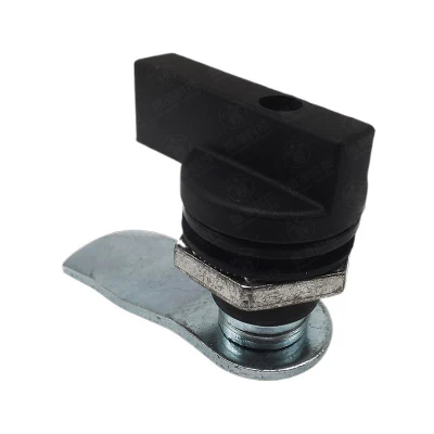 Ms406 Zinc Alloy Cam Lock Keyless Distribution Box Cabinet Door Lock Black Plastic Handle Cylindrical Lock