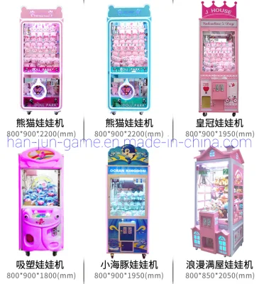 Newest Doll Crane Gift Coin Operated Arcade Amusement Toy Claw Game Machine