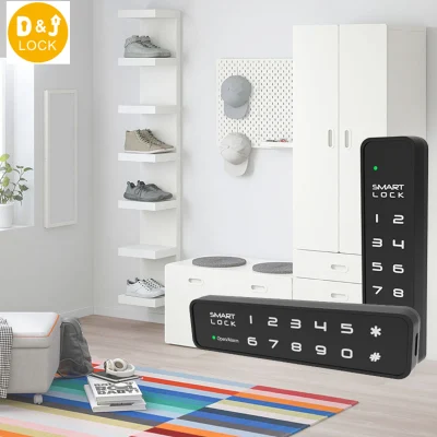 Furniture Hardware Cabinet Handle Electronic Safe Digital Code Smart Lock