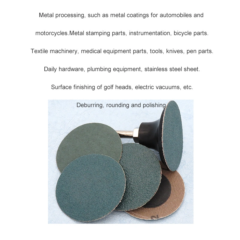 2&quot; 50mm Quick Change Roll Lock Zirconium Corundum Green Surface Conditioning Sanding Abservice Disc