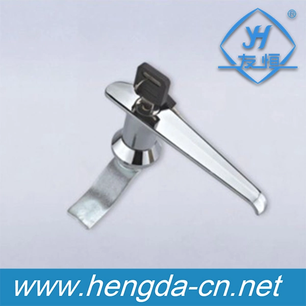 Cabinet Door Metal Key L Shaped Handle Locks (YH1304)