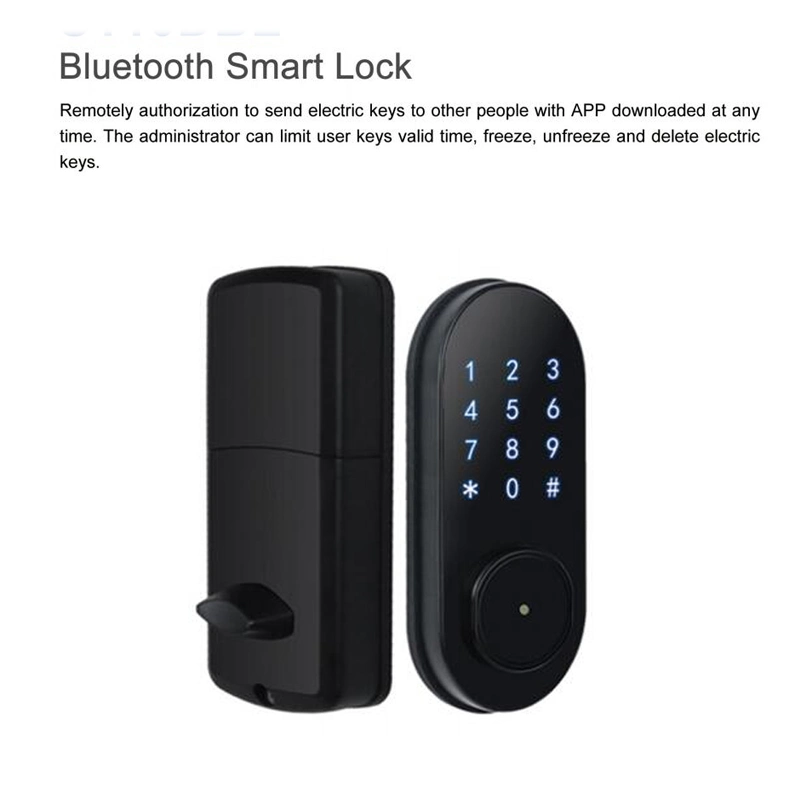 Adjustable 60/70mm Deadbolt Mortise Bluetooth Smart Lock