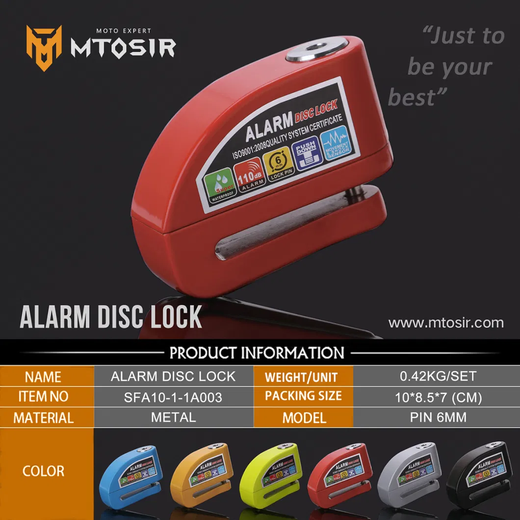 Disc Brake Lock Security Anti-Theft Alloy Alarm Lock Motorcycle Accessories