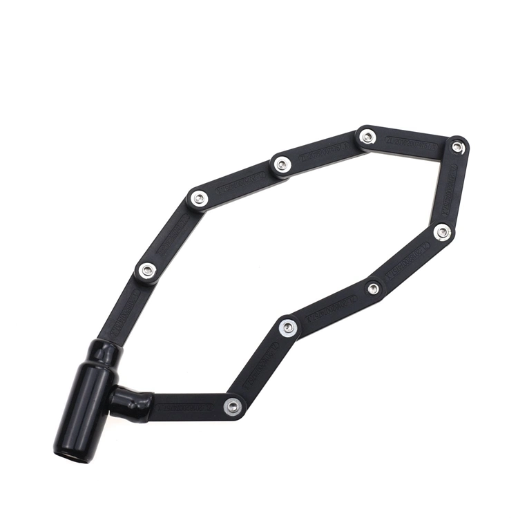 Yh3010 Chain Steel Folding Bike Lock Door Chain Bike Chain Lock with 2 Joint Keys