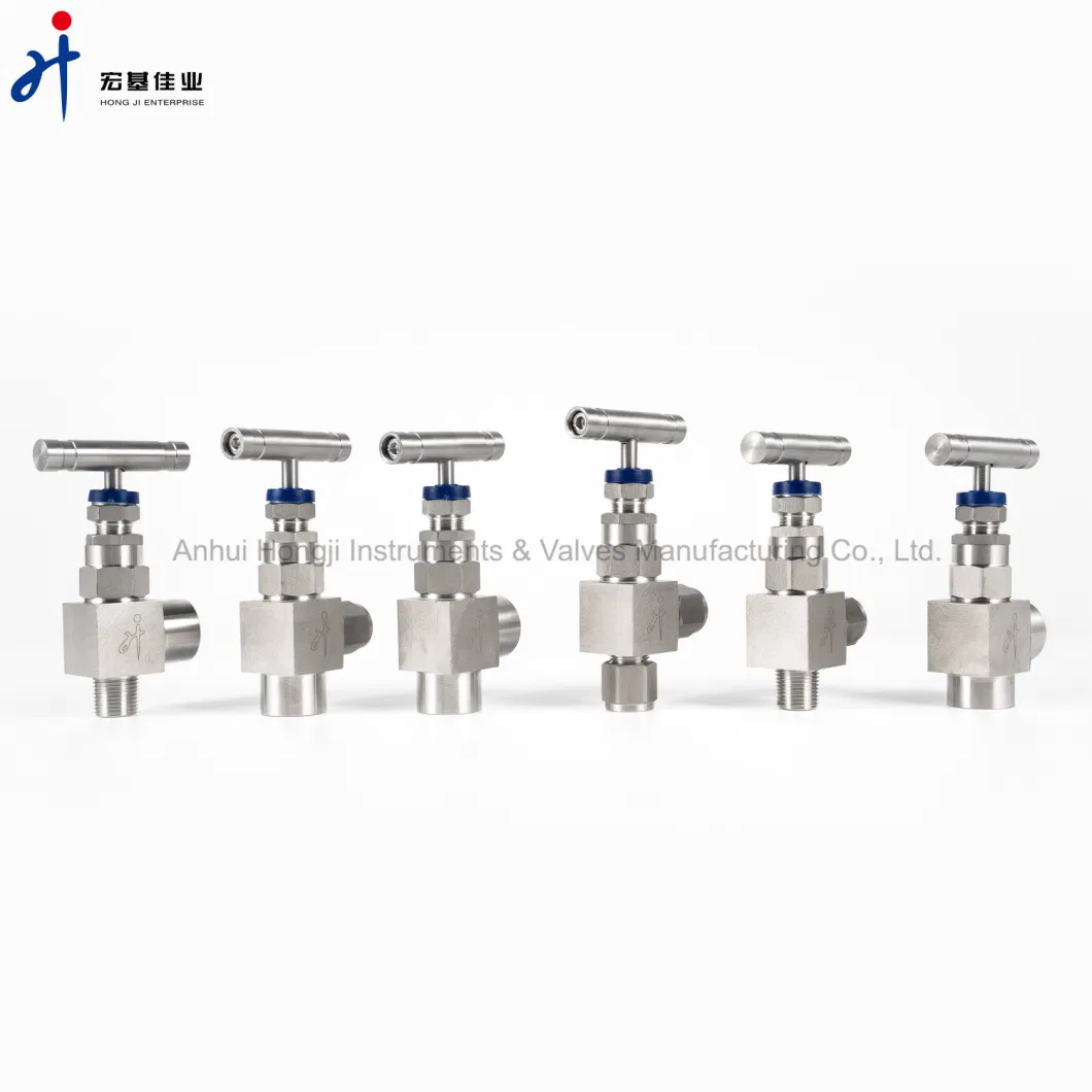 Male and Female Threaded Angle-Type Industrial Needlevalve Stainless Steel 316 Type