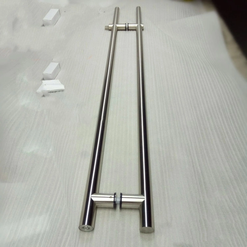 Glass Door Handle Lock 304 Stainless Steel Cabinet Handle Pulls and Hollow T Bar Handles