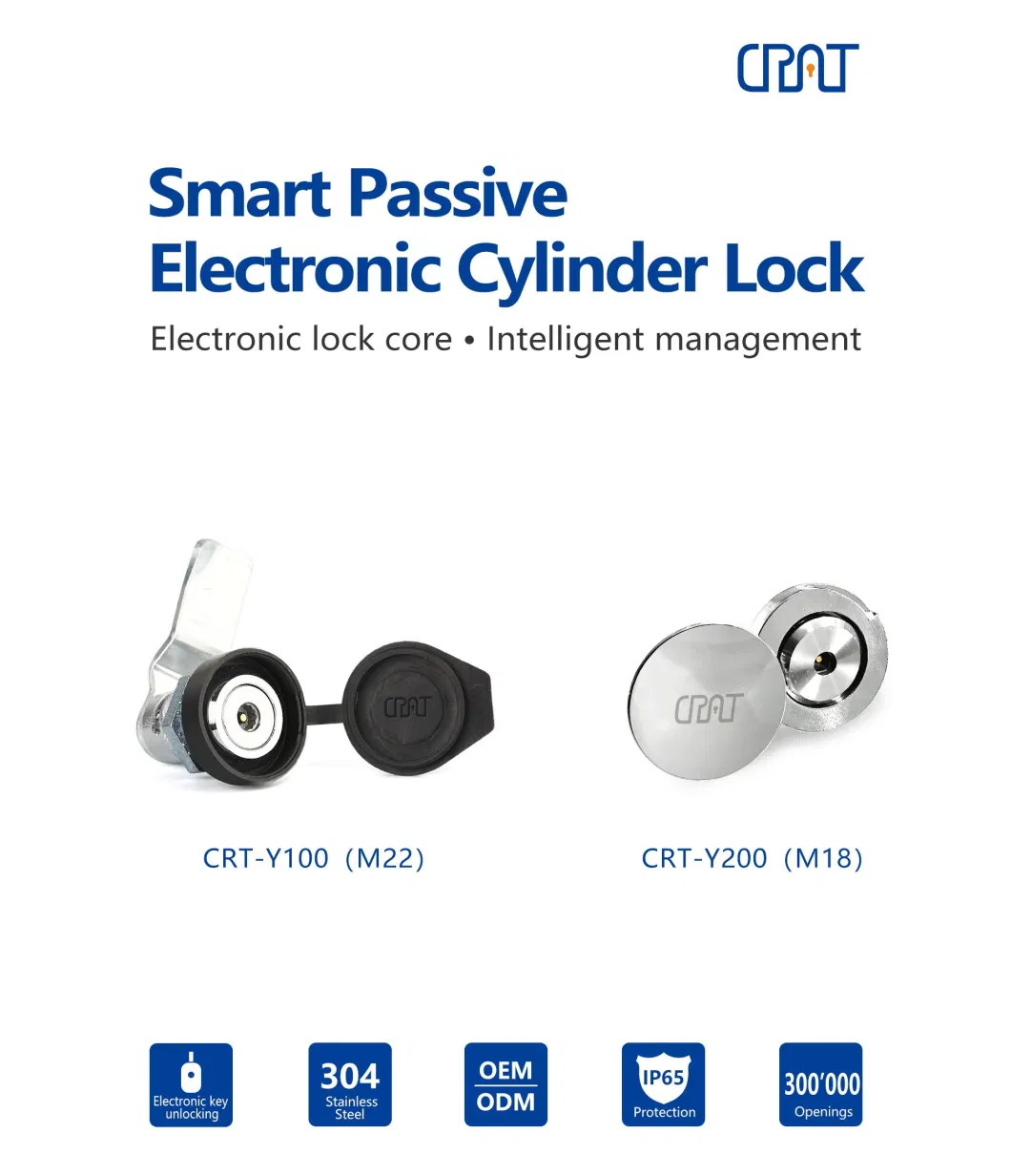 Electronic Key Management System Fingerprint Stainless Steel Door Latch Cabinet Cylinder Lock