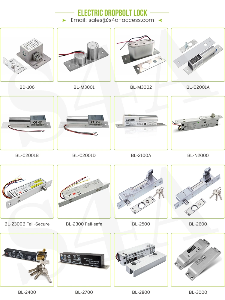 Mini Motor Bolt Lock Flush Door Fail Safe Electric Sliding Drop Bolt Lock with Auto Relock Timer