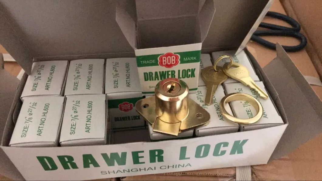 Rhombus Drawer Lock, Golden Drawer Lock Al-106g