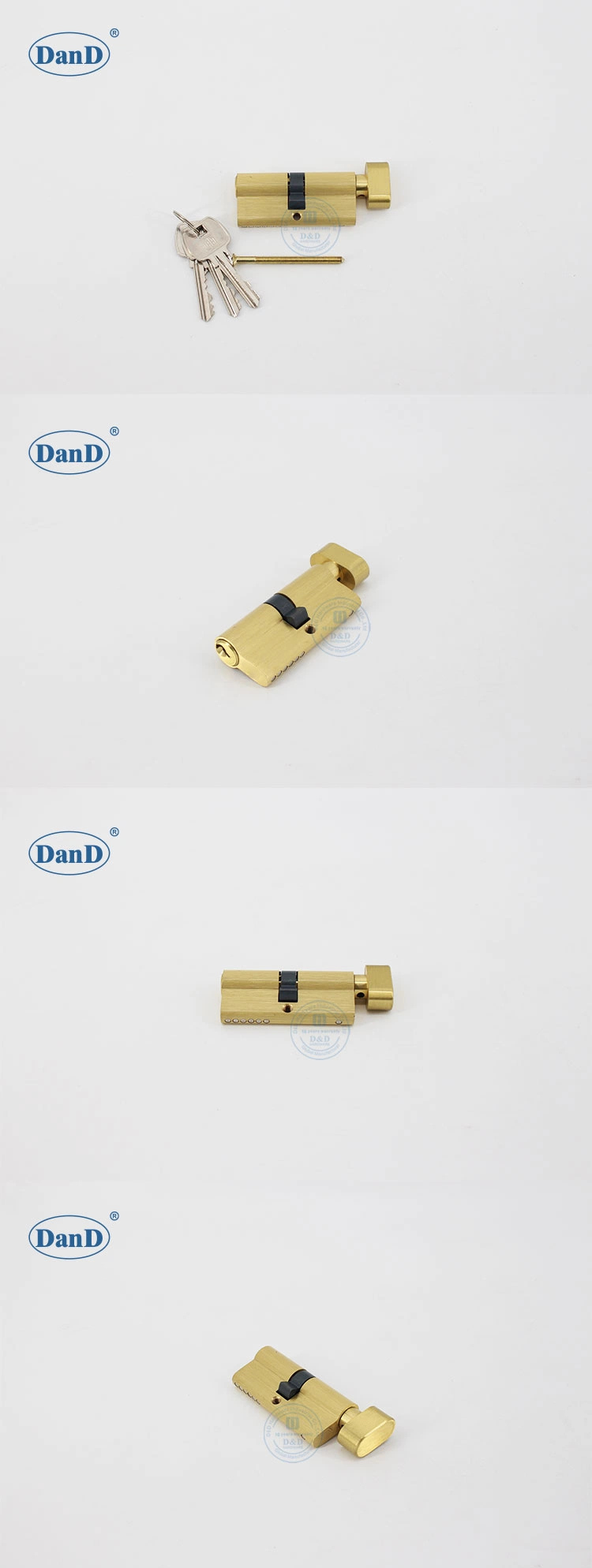 OEM Hardware Bathroom Bedroom BS En1303 European Solid Brass Commercial Euro Profile Wooden Door Thumb Turn Single Double Lock Half Cylinder Lock