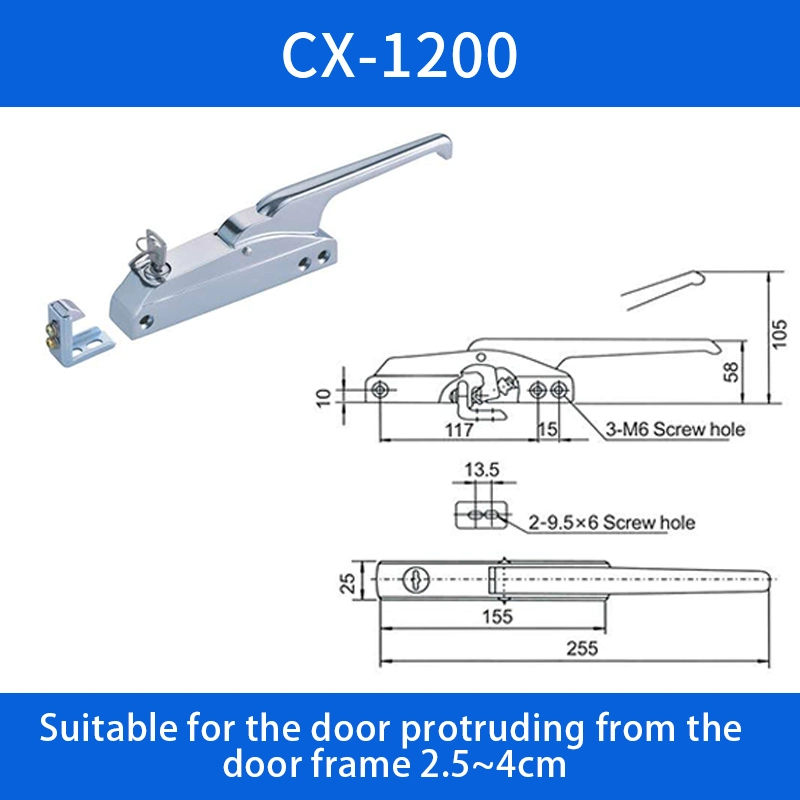 1200 1200A 1240 Industrial Cold Room Cabinet Oven Door Handle Latch Lock