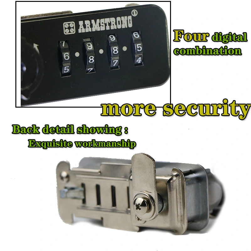 Auto Return Zero 4 Digits Password Cabinet Mechanical Combination Locker Lock