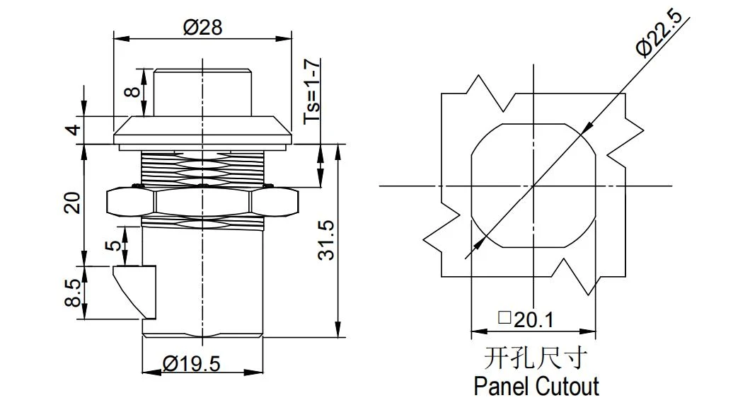 Truck Bed Drawer Lock Cam Push Lock