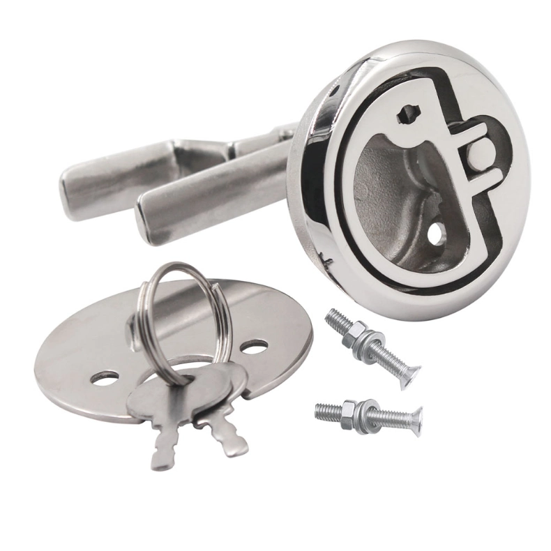 Boat Deck Hatch Locking Fitting Marine Stainless Steel 316 Flush Pull Hatch Lift Handle Recessed Cam Hatch Latch