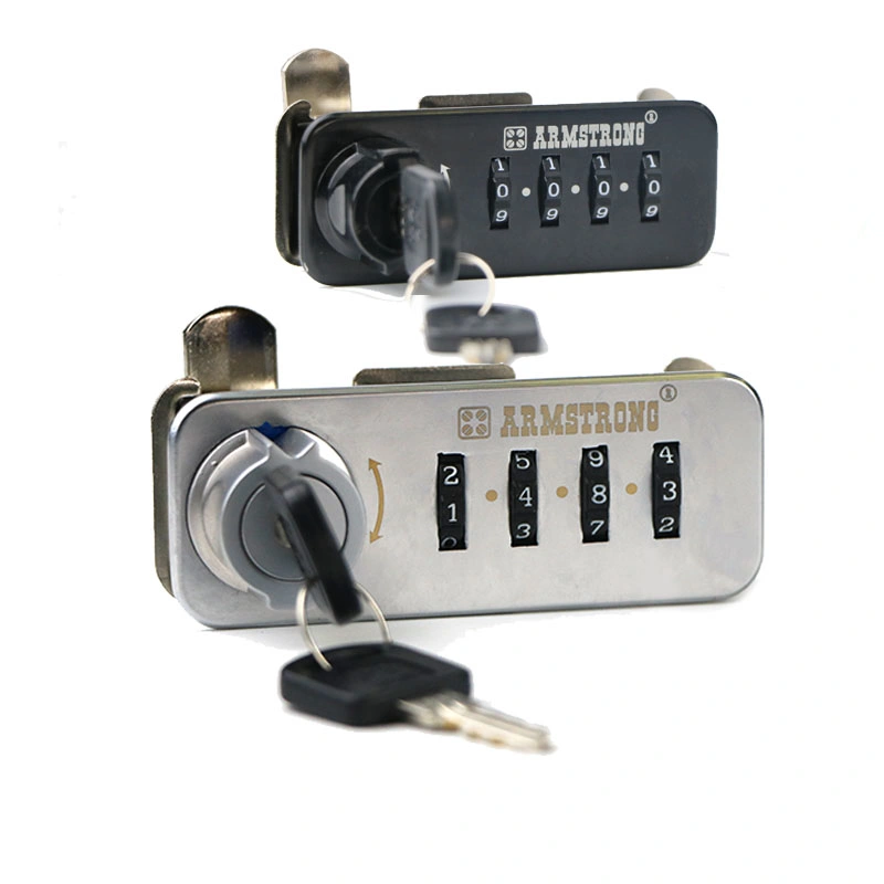 Auto Return Zero 4 Digits Password Cabinet Mechanical Combination Locker Lock
