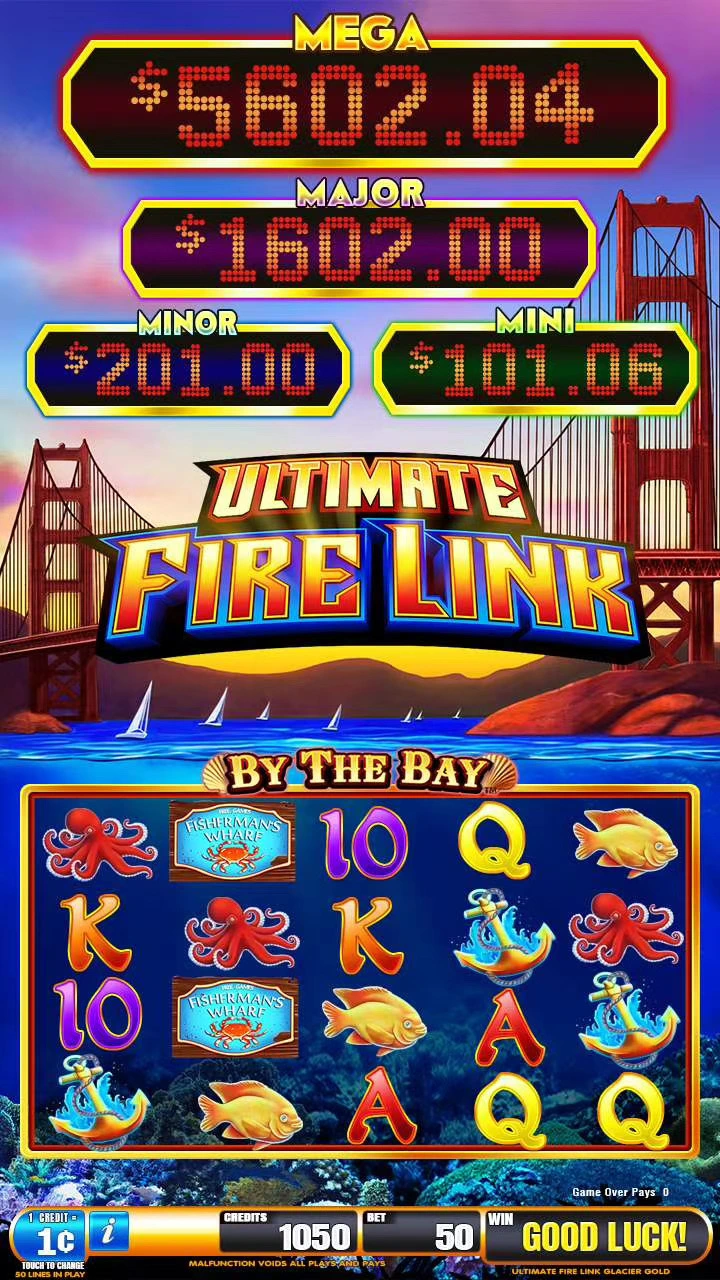 Ultimate Fire Link Multigame 43 Inch Curve Video Arcade Slot Game Machine