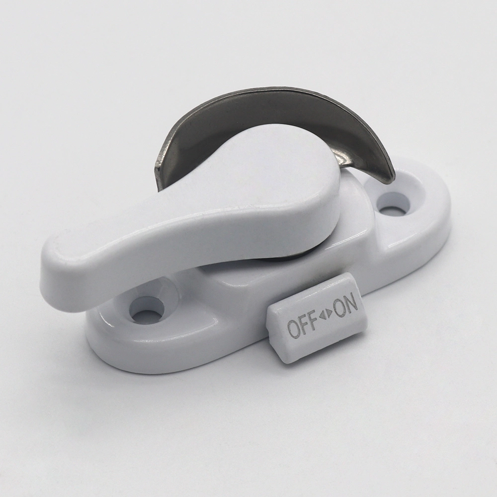 Ss201 Shackle Sliding Window Zinc Alloy Crescent Lock with Switch