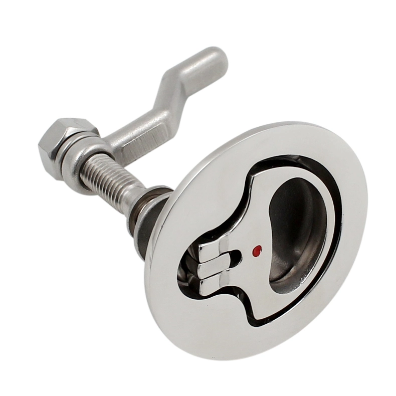 Boat Deck Hatch Locking Fitting Marine Stainless Steel 316 Floor Buckle Flush Pull Hatch Lift Handle Recessed Cam Hatch Latch