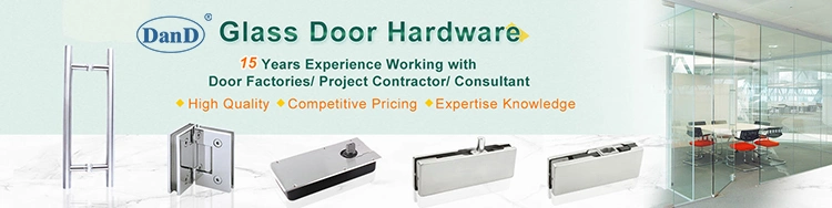 Long Double Sided Stainless Steel Hotel Glass Hardware Fittings Gate Lever Handle Glass Door Key Locking Locks Pull Handle with Schlage Lock