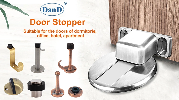 Stainless Steel Contemporary Rubber Door Accessories Stop for Home Decoration