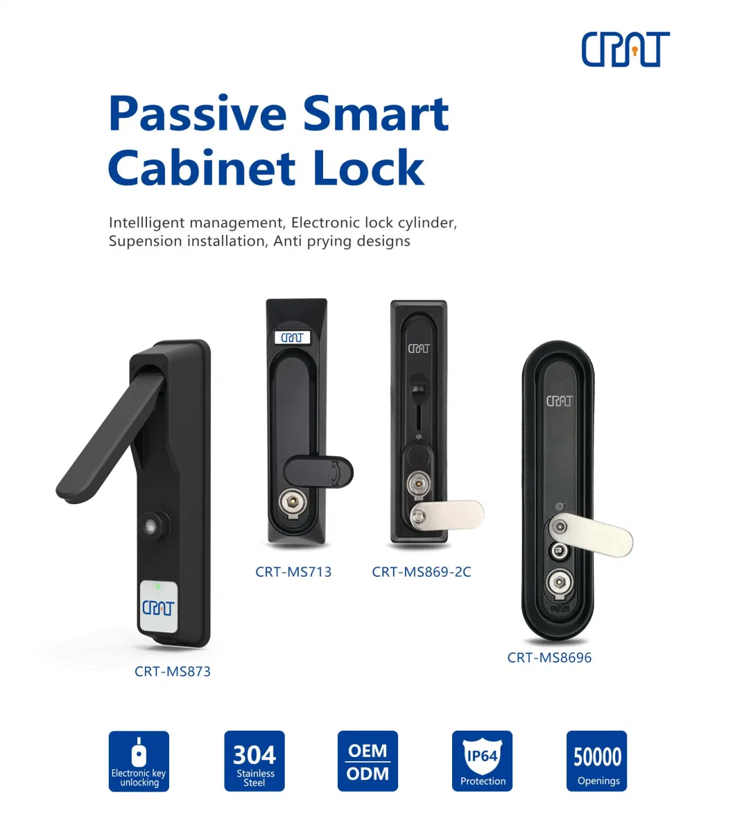 High Security Master Key System Multifunction Smart Cabinet Lock for Industries