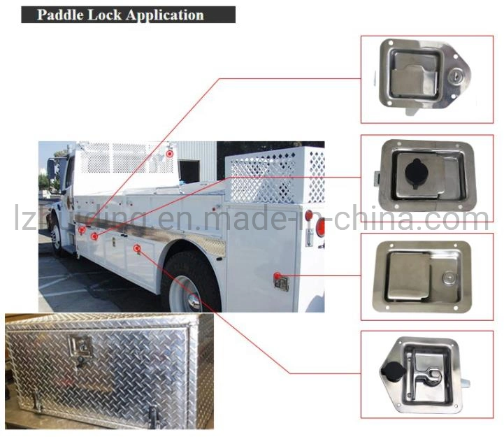 OEM Stainless Steel Folding T Handle Tool Box Latch Paddle Truck Door Lock