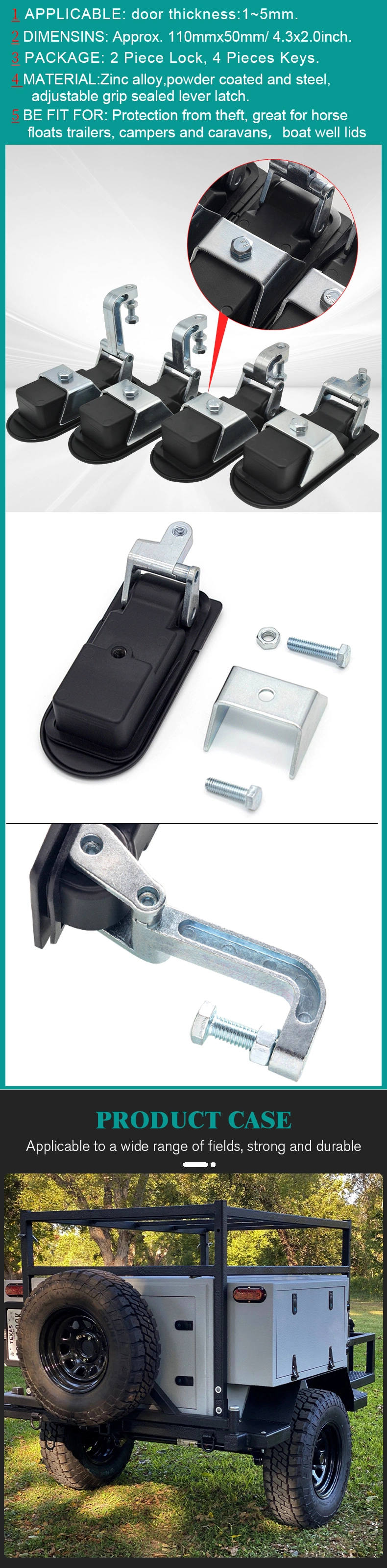 Push Button Flush Latch Indoor Handle Locking Industrial Cabinet Plane Electronic Door Cam Lock Compression Lock