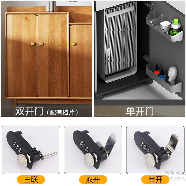 Office Cabinet Code Lock Drawer Locker Lock Double Open Dial Code Lock Tin Filing Cabinet Lock Mailbox Tongue Lock