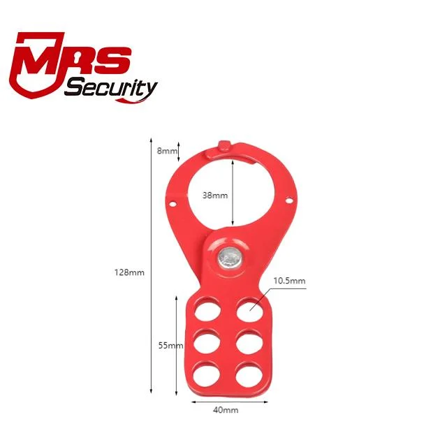Mdk12-H Red Iron Material 38mm Lockout Hasps Industrial Multi-Person Management Safe Lock