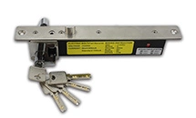 Fail Secure Beveled Reversible Latch Sliding Door Spring Bolt Door Lock with Emergency Key