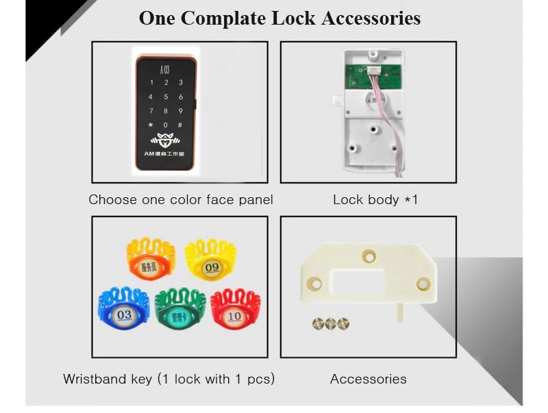 Home Office Digital Electronic Safe RFID Card Keypad Cabinet Lock for All Kinds Drawers