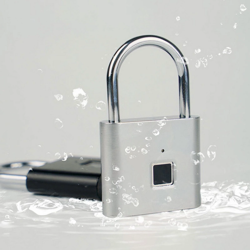 Keyless Waterproof USB Rechargeable Smart Fingerprint Electric Padlock Electronic Lock