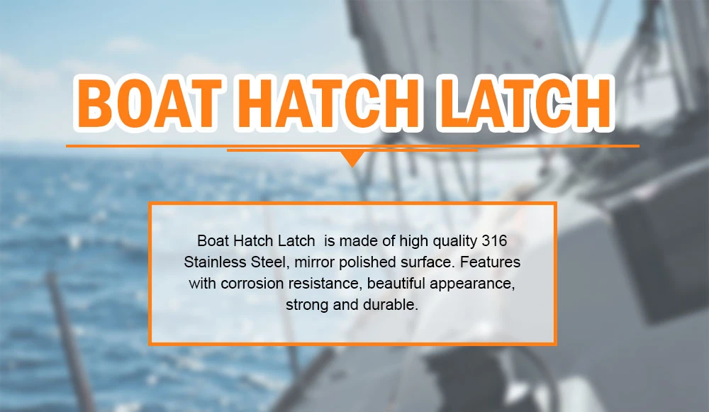 Marine Hardware Boat Locking Stainless Steel Flush Pull Slam Latch Hatch Lift Boat Hatch Latch Lock
