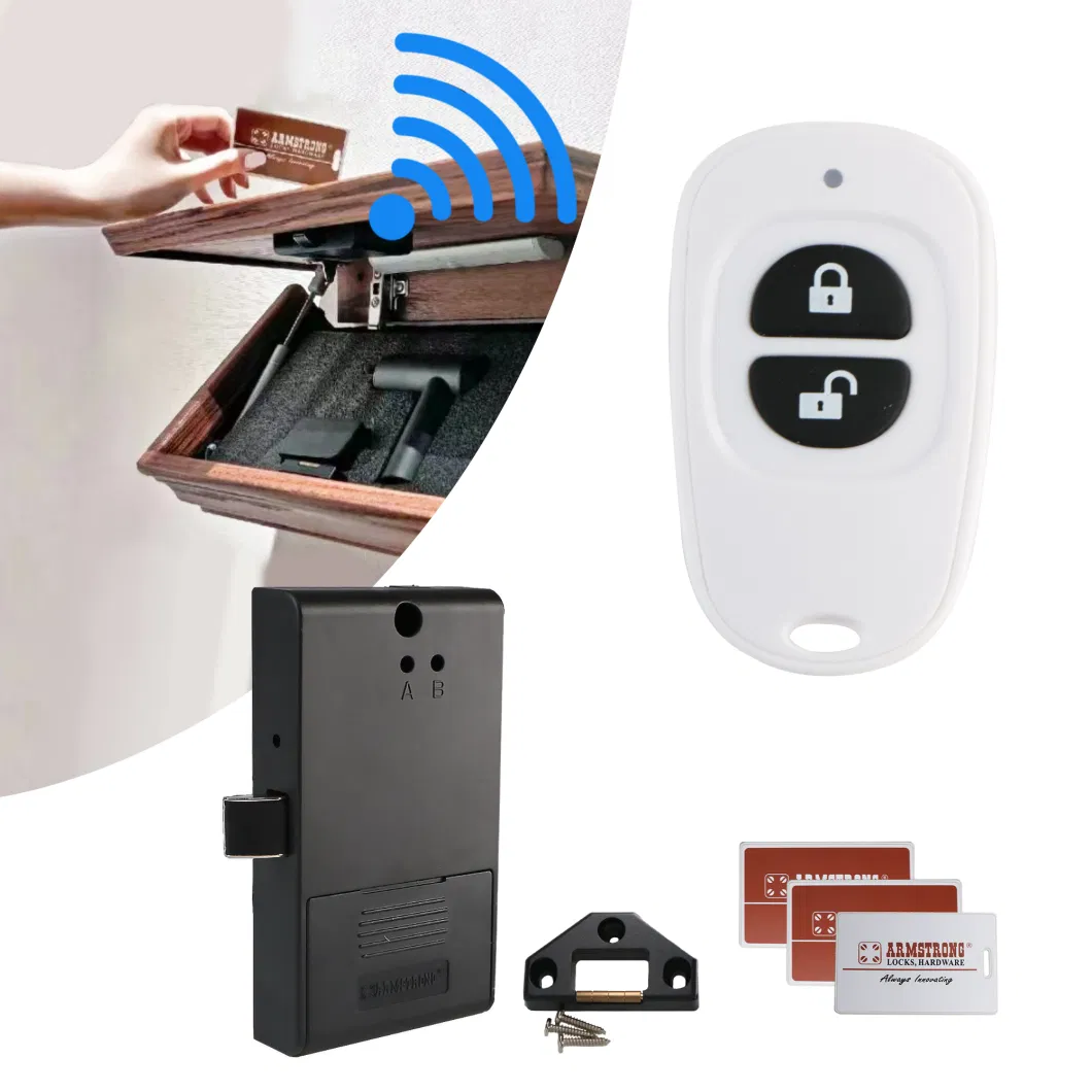 Armstrong Gym Office Smart Wipe Card Wooden Hidden Remote RFID Cabinet Lock